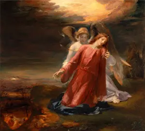 George Richmond Artist Drucke: The Agony in the Garden [possible monogram and date but difficult to read], George