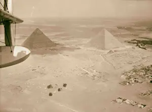 Luftbilder Palästina Kairo Pyramiden Pyramide Sphinx