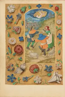 Annunciation To The Shepherds Drucke: The Annunciation to the Shepherds