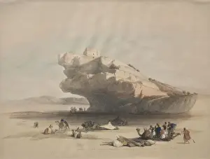 Ancient Middle Eastern Architecture Drucke: Approach Petra Ancient Watch Tower Commanding