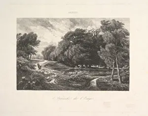 Parisian Art Collection Drucke: Approaching Storm 1844 Etching second state two