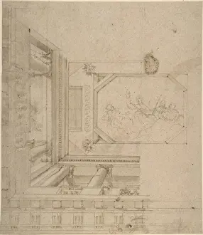 Balustrade Design Inspiration Drucke: Architectural Elevation Part Ceiling Balustrade