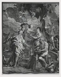 Achilles mit Waffen ausstatten