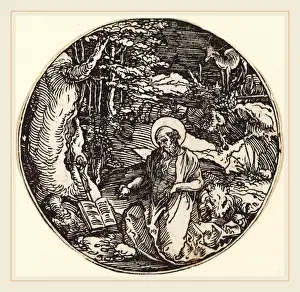 Zugeschrieben an Hans Springinklee (deutsch, aktiv 1512-1522), Heiliger Jeronimus im Gebet