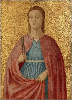 Renaissance Art Collection Drucke: Attributed to Piero della Francesca, Saint Apollonia, Italian, c. 1416-1417-1492, c