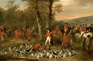 Die Berkeley Hunt, 1842: Der Tod Unterzeichnet und datiert, unten rechts: F.