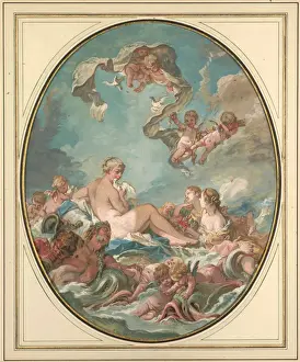 Gouache On Paper Technique Drucke: The Birth and Triumph of Venus