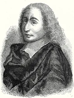 Victorian Era Engravings Drucke: Blaise Pascal