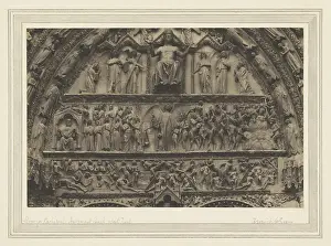 West Front Architecture Drucke: Bourges Cathedral Judgment Panel West Front Frederick H