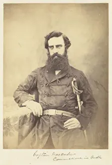 Victorian Era Photography India Drucke: Captain MacAndrew Commissioner Oudh Attributed