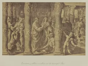 Victorian Era Photography Techniques Drucke: Cartoon Peter John beautiful Gate Attributed