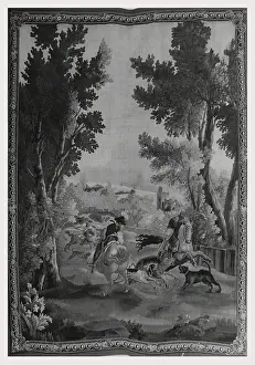 Wildlife Art For Sale Drucke: Chasing wild boar