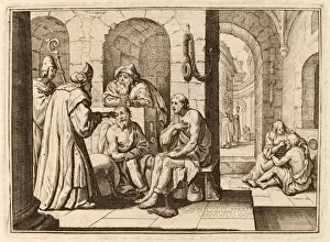 Konrad Meyer, Trost der Inhaftierten im Druck von Conrad Mezger (oder Mezger), Schweiz