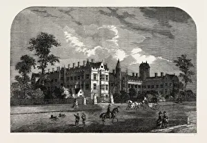 Historic Hospitals In UK Drucke: THE CONSUMPTION HOSPITAL, BROMPTON. London, UK, 19th century engraving