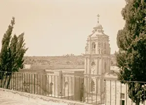 Jerusalem Israel Landmarks Drucke: Convent Cross tower Eastern Orthodox Monastery