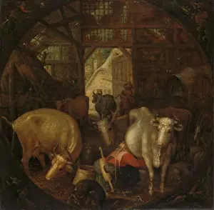 Kühe Ställe Hexen vier Ecken Runde Darstellung
