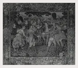 Romantic Era Artworks Drucke: Dancing peasants