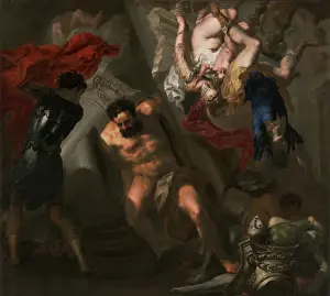 Italian Baroque Oil Paintings Drucke: The Death of Samson