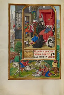 Deathbed Scene Painting Drucke: Deathbed Scene