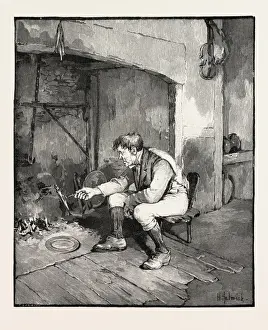 Historic Illustration Style Drucke: Un Dejeuner a LA Fourchette
