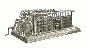 Die Differenzmaschine von Charles Babbage, die erste Computerbausart des 19. Jahrhunderts