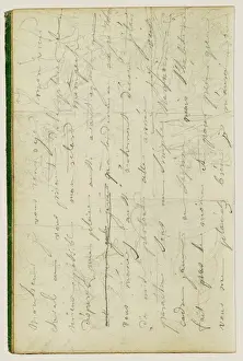 Early 19th Century Artworks Drucke: Draft letter