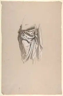 Drapery Study Clovis middle register study wall paintings