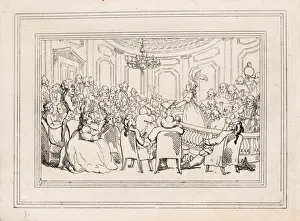 British Artist Drawings Drucke: Drawings Prints, Print, Comforts Bath, Plate 2, Artist, Thomas Rowlandson, British