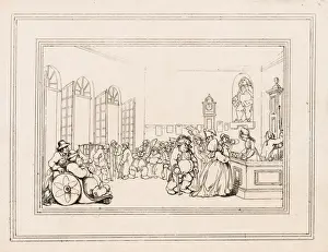 Thomas Rowlandson Illustration Drucke: Drawings Prints, Print, Comforts Bath, Plate 3, Artist, Thomas Rowlandson, British