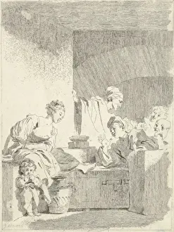 Jean Honore Fragonard Art Drucke: Drawings Prints, Print, Interior