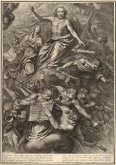 Last Judgment Art Drucke: Drawings Prints, Print, Last Judgment, Passion Christ, plate 32, Artist, Gregoire Huret