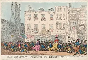 British Satirical Prints Drucke: Drawings Prints, Print, Master, Billys, Procession, Grocers, Hall, Publisher