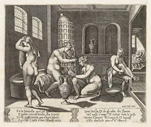 Cupid And Psyche Story Drucke: Drawings Prints, Print, Psyche, attended, bath, Story, Cupid, told, Apuleius, Publisher