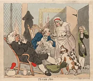 Thomas Rowlandson Drawings Drucke: Drawings Prints, Print, Tithe Pig