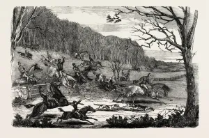 Retro Styled Animal Art Drucke: Fox-Hunting