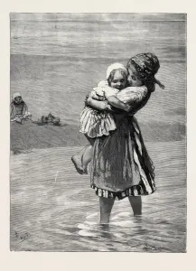 Scheveningen Beach Scene Drucke: Source Size = 3715 x 5032