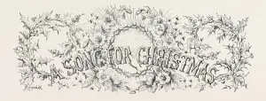 Vintage Christmas Celebration Drucke: Source Size = 3767 x 1408