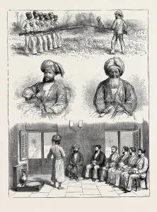 Victorian Era Travel Drucke: Source Size = 3767 x 4989