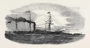 Vintage Steamer Ship Drucke: Source Size = 3802 x 2011
