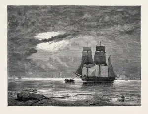 Historical Ship Illustration Drucke: Source Size = 4942 x 3735