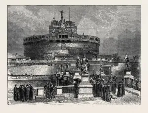 Vintage Castle Illustration Drucke: Source Size = 4944 x 3708