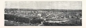 Australian Capital Cityscape Drucke: Source Size = 5875 x 1909