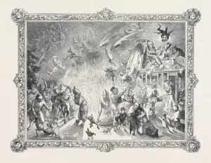 Victorian Christmas Art Drucke: Source Size = 5946 x 4521