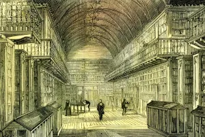 Aberdeen, UK, Kings College Bibliothek, 1885