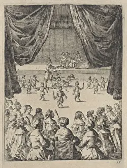 Egyptian Mythology Artwork Drucke: Fable of an Egyptian king and his monkey, Dirk Stoop, John Ogilby, 1665