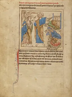 Medieval European Illustrations Drucke: The Fall of the Angels