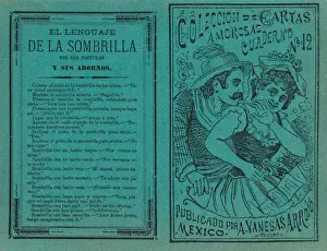 Vorder- und Rückseiten gedruckt, gleiche Schicht, Sammlung, Liebesbriefe, Nummer 12, José Guadalupe Posada.
