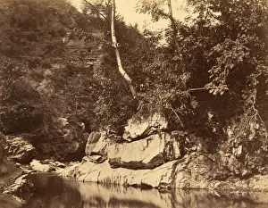 Vintage River Scene Drucke: G. B. Gething (British, active c. 1850s), River Scene, c. 1855, salted paper print