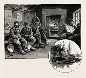 Tyne And Wear History Drucke: GATESHEAD: COAL TRIMMERS (LEFT), A COAL STAITHE (RIGHT), UK. Gateshead is a town in Tyne