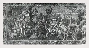 Medieval Tapestry Drucke: Gluttony